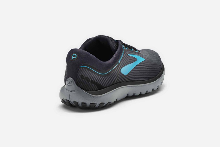 Brooks Running Shoes - Pureflow 7 Road Womens - Dark Grey/Blue - MWP-914653